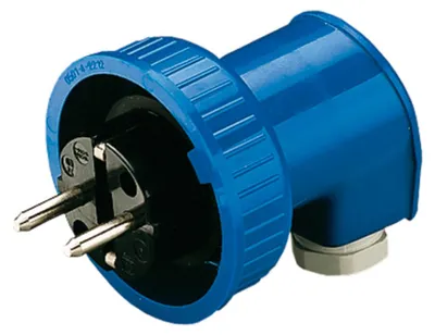 Immagine prodotto di Mennekes Spina angolare Schuko 16 A 2 poli 230V blu