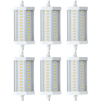 Image de 6 x ampoules LED Paulmann Premium Stab 12W R7s 230V blanc chaud DIMMBAR
