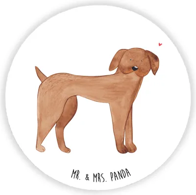 Produktbild von Mr. & Mrs. Panda magnet Hund Dogge - Weiß - Geschenk, für kühlschrank, Kühlschrankmagnet, pinnwand, Hunde, Sprüche, magnettafel, pinwand, Herz