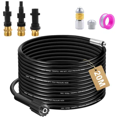 Abflussreinigungsset 20 m, 180 bar, für K2–K7 Hochdruckreiniger