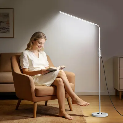 LED Stehleuchte, 60 cm, Touch, 3 Farbmodi, 5 Helligkeiten