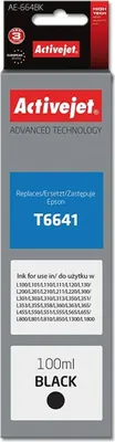 Zdjęcie produktu dla Activejet Buteleczka z atramentem AE-664Bk do drukarki Epson, Zamiennik Epson T6641; Supreme; 100 ml; czarny, Wysoka (XL) wydajność, Czarny, Atrament barwnikowy, 100 ml, 1 szt., Jednopak