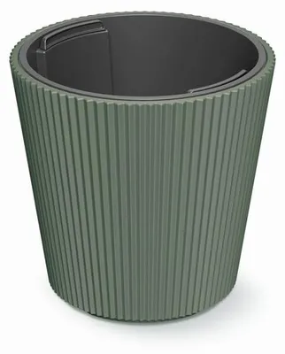Obrázek produktu pro Prosperplast s.r.o. Květináč s vkladem MILLY tmavě zelená 23,8 cm