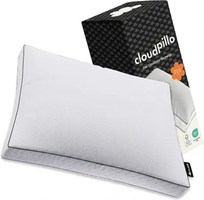 Produktbild von Cloudpillo Recharge Memory-Foam-Kopfkissen 80x80 cm, höhenverstellbar