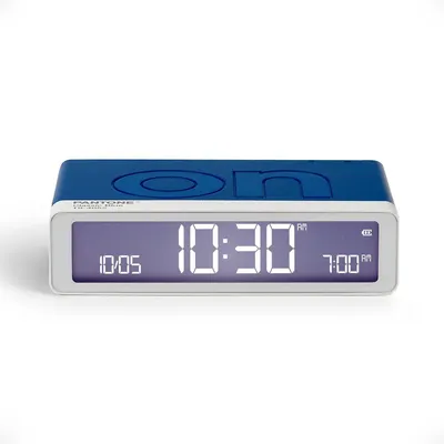 Umkehrbarer Lichtwekker FLIP Classic, LCD, Touch, USB-C, blau