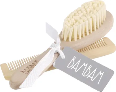 Produktbild von BamBam Bürste und Kamm Geschenkeset | Baby Haarbürste