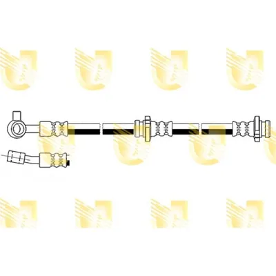 Produktbild von UNIGOM 378447 Bremsschlauch Vorne Links für NISSAN Qashqai / Qashqai +2 I (J10, NJ10)