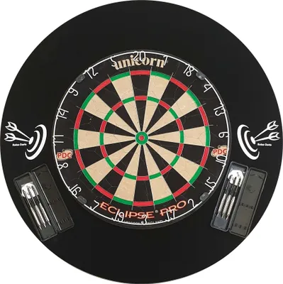Produktbild von Steeldart Set - Unicorn Eclipse Pro + Surround Schwarz + 2 Set Pfeile in Box