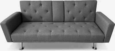 Immagine prodotto di Divano letto a 2 posti regolabile Click-Clac, bracciolo e portabicchieri Otium