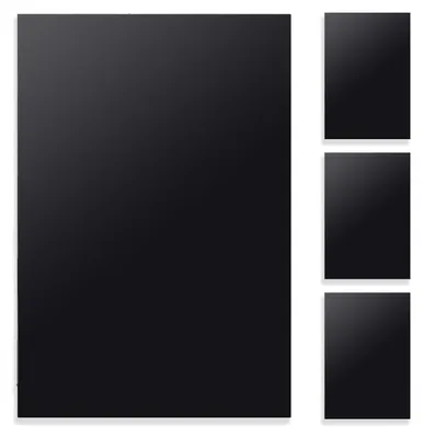 ABS Kunststoffplatten 30x20x0,3 cm, 4 Stück, schwarz