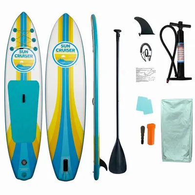 Obrázok produktu pre Nafukovacie SUP doska Sunset 335 x 82 x 15 cm, sada s veslom, pumpou a batohom Sun Cruiser