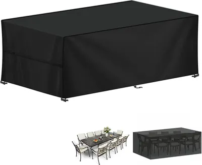 Produktbild von Gartentischdecke, 260 x 100 x 80 cm, wasserdicht und UV-beständig, aus Oxford-Stoff mit PolyurethanBeschichtung