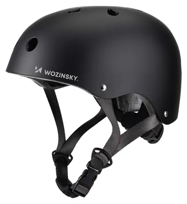 Produktbild von Wozinsky HT-38C Größe S Schwarz Fahrradhelm Kinder Skate Helm BMX Helm leicht robust verstellbar City Bike