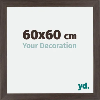 Produktbild von Bilderrahmen, 60x60 cm, Eiche Dunkel, MDF, Mura