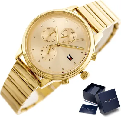 Produktbild von Tommy Hilfiger Analoguhren für Frauen Ri goldene Universal