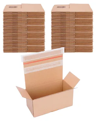 Produktbild von Automatik Karton - 120 Versandkartons mit selbstklebendem Deckel - Kartonagen 195 x 95 x 90 mm - VP20