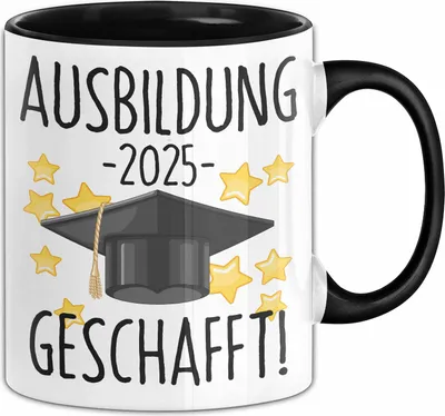 Produktbild von Trendation - Ausbildung Bestanden Geschenk Tasse Geschenkidee Bestandene Prüfung Abschluss 2023  (Schwarz)