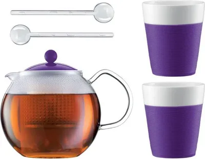 Produktbild von Bodum Teebereiter + 2 Gläser Lila AK1830-XY-Y15-12