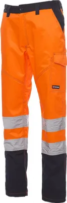 Produktbild von Warnschutzhose Zweifarbig "CHARTER" - Payper Fluoorange/Marineblau S