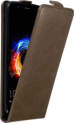 Produktbild von Cadorabo Hülle für Honor 8 PRO Schutz Hülle in Braun Flip Etui Handyhülle Case Cover