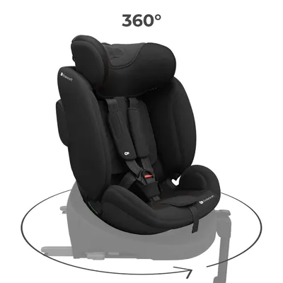 Produktbild von Kinderkraft ENDURA SAFE Modular System – Babyschale & Kindersitz 2in1 mit drehbarer ISOFIX-Basis, i-Size, Schwarz