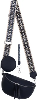 Produktbild von Umhängetasche (BBL-53167) Bauchtasche Crossbody-Bag Kunstleder Italy-Design D.BLUE