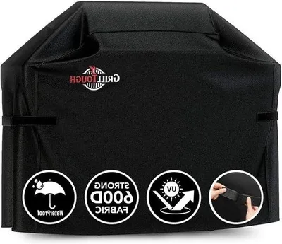 Obrázek produktu pro Černá plachta na gril 137 cm, voděodolná a odolná proti UV záření