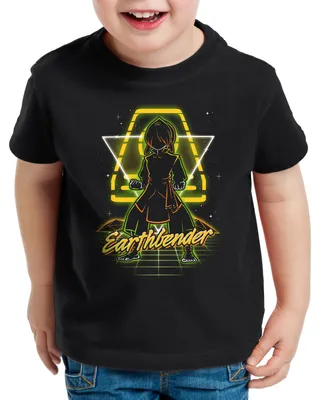 Produktbild von style3 Retro Earthbender T-Shirt für Kinder