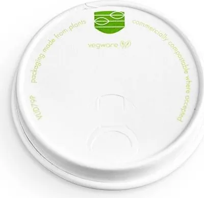Image de Couvercles en papier compostables Vegware 89 pour tasses à café (1000 pièces)