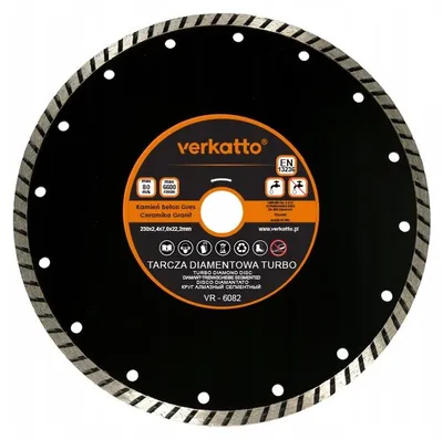 Obrázok produktu pre Verkatto Diamantový kotúč TURBO 125 mm na betón a kameň