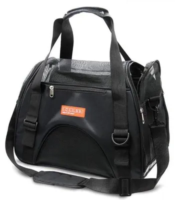 Image de Petit sac de transport pour chats et chiens, 44 x 22 x 28 cm, 3 kg, noir
