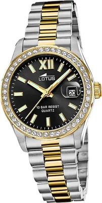 Produktbild von Lotus Edelstahl Damen Uhr Armbanduhr silber gold Luxus Elegant Classic D2UL18978/3