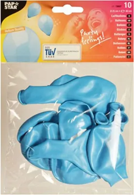 Zdjęcie produktu dla PAPSTAR  19887 PAPSTAR Luftballons, Durchmesser: 250 mm, hellblau