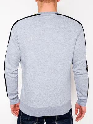 Obrázek produktu pro Ombre Clothing Pánská mikina bez kapuce Calvin šedá M