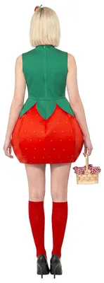 Immagine prodotto di Costume da donna fragola frutta verde-rosso - taglia unica
