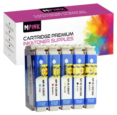 Produktbild von 5x Druckerpatronen für Epson T1281 T1282 T1283 T1284 CMYKK Stylus SX 125 235 420 440 Series