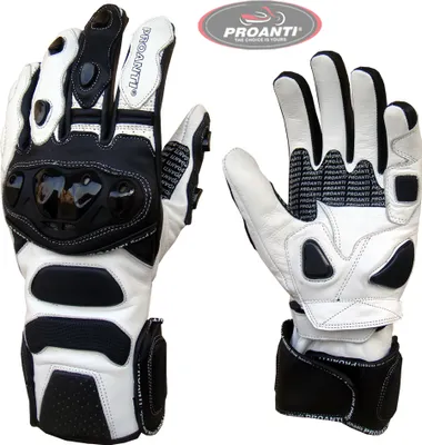 Produktbild von Motorradhandschuhe Profi Racing Motorrad Leder Handschuhe