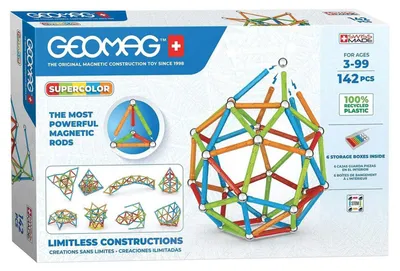 Produktbild von Geomag Super Color Recycled, Neodym-Magnet-Spielzeug, 3 Jahr(e), Mehrfarbig