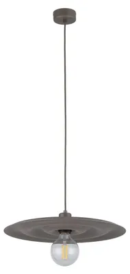 Produktbild von Hängeleuchte Metall Ø 40 cm H: max. 150 cm Braun E27 rund Modern Hängelampe