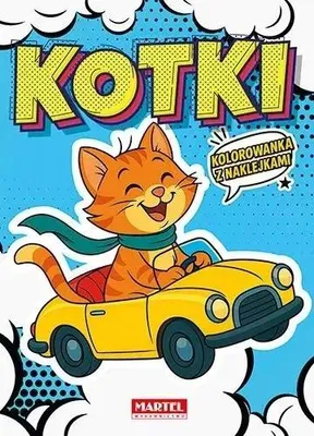 Zdjęcie produktu dla Kolorowanka komiksowa Kotki z naklejkami