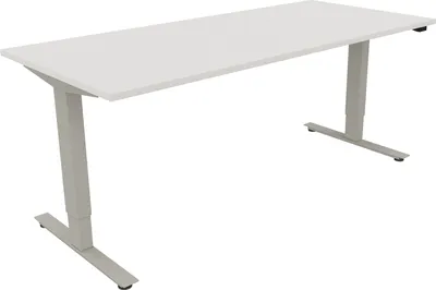 Produktbild von Sitz-/Stehtisch T-Kufe klappbar B1800xT800xH625-1285 si/Weiß