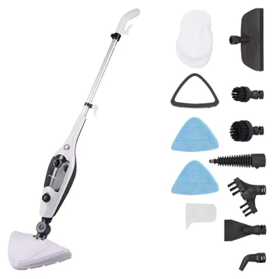 Dampfreiniger 12-in-1, 1300 W, für Hartböden, Teppiche, Fenster