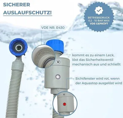 Produktbild von Famanu Aquastop-Schlauch 2,5 m - für Waschmaschinen und Geschirrspüler