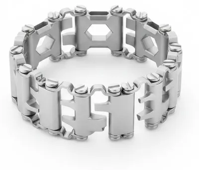 Image de InAndOutdoorMatch - Bracelet multifonctionnel - 29 en 1 - Acier inoxydable, Image générée par une IA