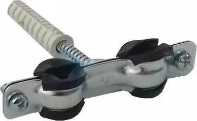 Immagine prodotto di GEKO Morsetto per tubi, doppio, 3/8" 15-19mm, con inserto in gomma, due viti G17280