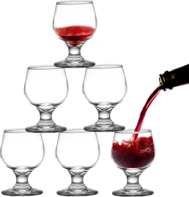 Produktbild von 100 ml Borrelglaasenset - 6 Stück - Cognacglas - Spülmaschinenfest - Zuhause, Restaurants, Feiern - Hochzeit, Bar - Schöne Gläser