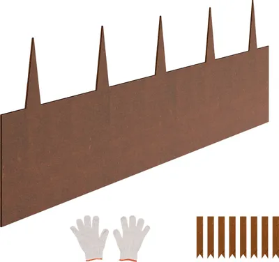 Obrázek produktu pro SucceBuy ocelové krajinné obruby odolné proti povětrnostním vlivům, 6 balení 40 x 8 palců