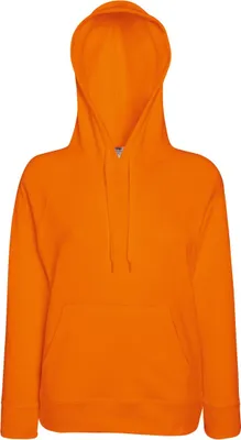 Produktbild von Fruit Of The Loom Damen Kapuzenpullover / Kapuzen-Sweatshirt / Hoodie, tailliert BC2657 (Medium) (Orange)