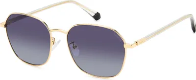 Obrázok produktu pre Polaroid PLD 4168/G/S/X GOLD/GREY SHADED 55/17/145 Pánske slnečné okuliare Slnečné okuliare