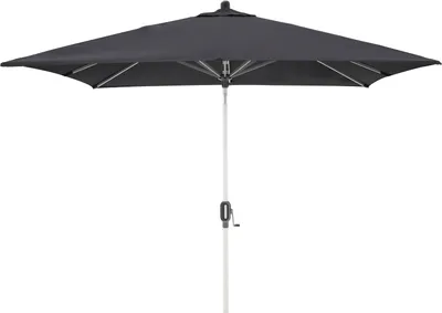 Produktbild von Sonnenschirm - Anthrazit - Polyester - Aluminiumgestell - mit Kurbel - 240 x 240 cm